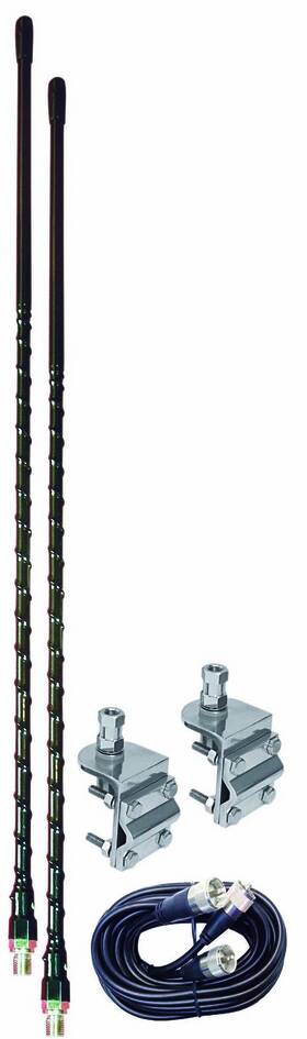 Aumm22-b Accessories Unlimited - 2 Foot Black Dual Cb
