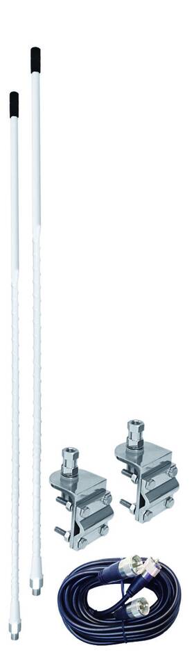 Aumm24-w Accessories Unlimited - 4 Foot White Dual Cb