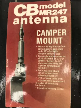 Mr247 Antenna Specialist As Model Cb Camper Mount Nos