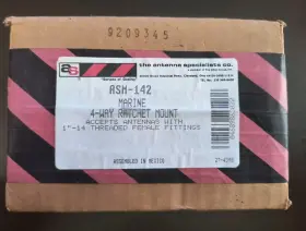 Asm-142 Antenna Specialists Co. The Marine 4-way Ratchet Mount Nos New In Box