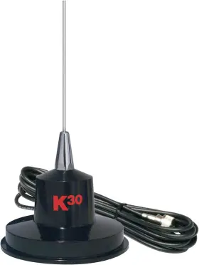 Antennas & Accessories 313098227236 K30 35 Inch Magnet Mount Stainless Steel Cb Antenna - 300 Watts