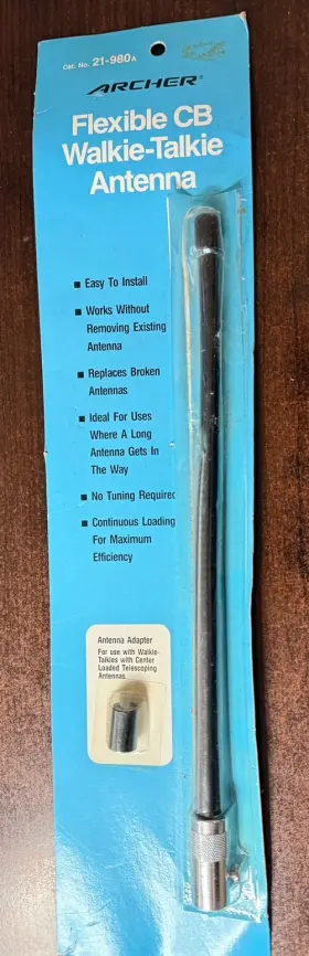 Archer 21-980 Realistic Flexible Cb Walkie Talkie Antenna