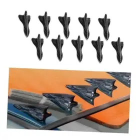 Augeny-513cs Augeny 10 Pcs Car Shark Fin Diffuser Universal Roof Carbon Fiber