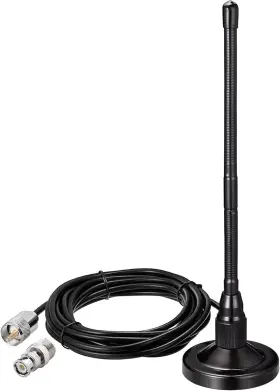 Bfn00577 Bingfu 27mhz Cb Radio Antenna Magnetic Base Soft Whip Pl259 And Bnc Male Compatib