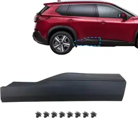 Branded 711181561746 Rear Right Side Lower Door Molding Trim Compatible With Nissan Rogue 2021 2022 2