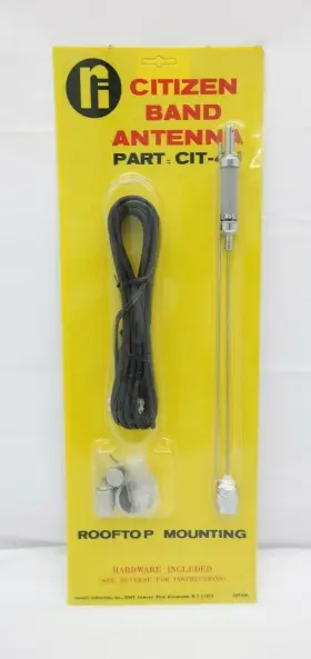 Cit-4h Citizen Band Antenna Model Center Loaded Mobile Rooftop Mounting