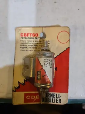 Cbft60 Clear System Cde Cornell-dubilier Feed-thru Filter Cornell New Old Stock F