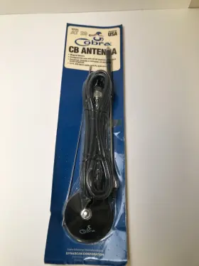 At-29 Cobra 028377900662 Ltd Mobile Cb Antenna With Magnetic Mount Made In Usa Nos