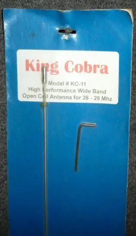 Kc-11 Cobra King Model Cb Antenna 26-29-mhz Nos Sealed #3