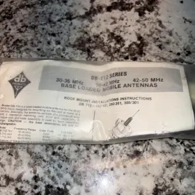 Db-712 Db Products Series Base Loaded Mobile Antenna 30-50 Mhz Low Band Nos