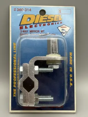 Diesel 360-314 Electronics Cb Antenna 3-way Mirror Mount Double Groove