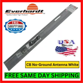 Sngp-4-sm Everhardt Stainless Steel Cb Antenna 67 Inch White Base Coax And Bracket Kit
