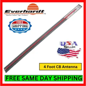 Sott4-rd Everhardt Sott-4 Cb Antenna Stainless Steel Tunable Red 1 1/2 Wave Winding Kit