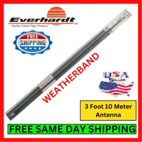 Tsm-3 Everhardt Cb Antenna 3ft Black Super Gain For 10 Meter Radio Ham Transceiver Kit