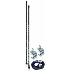 Aumm23-b Findingking Accessories Unlimited Dual Three Foot Mirror Mount Cb Antenna Kit