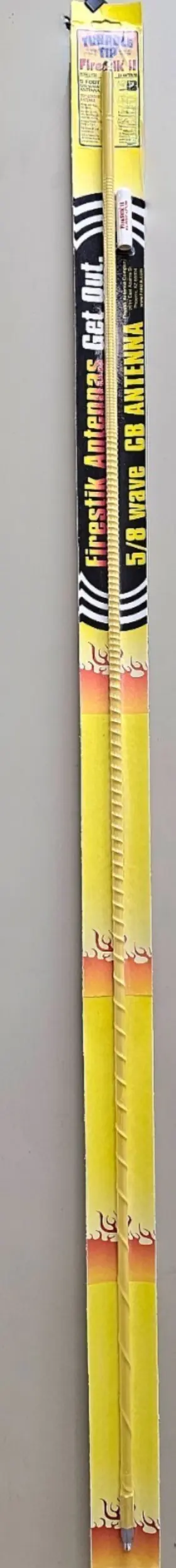 Firestik 02656 5 Foot Yellow Tunable Tip 5/8 Wave Top Loaded Cb Radio Antenna 11309110