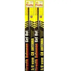Fl4-b-2 Firestik Lot Of 2 Fl4-b 4ft Firefly Tunable Tip Cb Radio Antenna Black