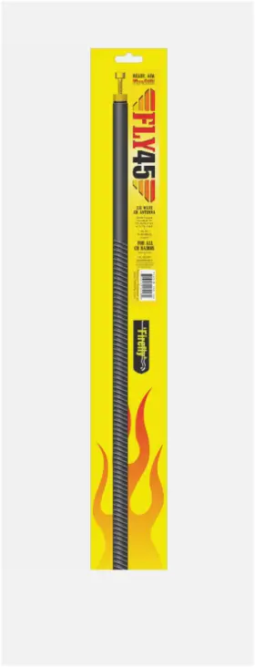 Fly45-b Firestik 45 Inch Flexible Black Cb Antenna 200 Watts 5/8 Wave Brand New