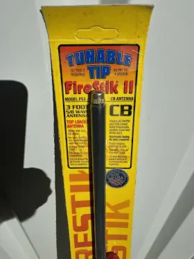 Fs3-b Firestik Ii 3ft Black 5/8 Wavelength Tuneable Tip Cb Antenna #2 Fs3-b Firestik Ii 3ft Black 5/8 Wavelength Tuneable Tip Cb Antenna #2