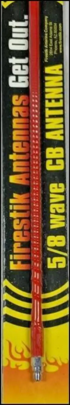 Kw2-r-2 Firestik Kw2-r 2ft 5/8 Wave 100 Watts Cb Radio Antenna Red New #3