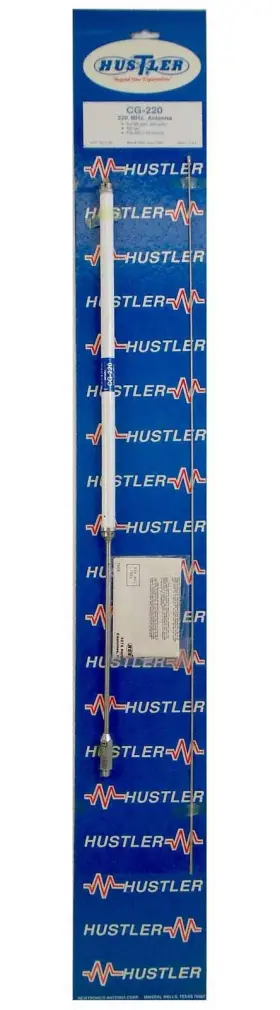 Cg-220 Hustler 5/8 Wave 1.25m 225mhz 5.2db Vhf Mobile Radio Antenna Without Mount