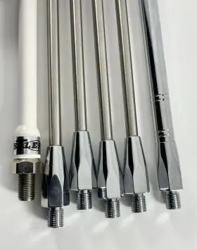 Hsr-mo-4 Hustler Hf Mobile Antenna Mast 22 Inch With 3- 56 1- 120 Whips And Mount #2
