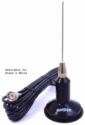 Ic75-b Hustler Ic75b - 43 Inch Base Loaded Magnet Mount Cb Antenna Kit -black