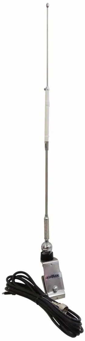 Rtg27l Hustler / New-tronics Antenna - 25 Rain Gutter Cb Kit With 12ft