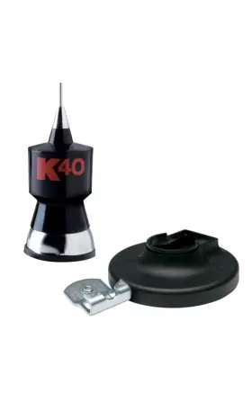Rg-58a K40 42352 Cb Antenna Magnet Mount Kit 57.25 Inch Stainless Steel 18ft Rg-58a/u Coax