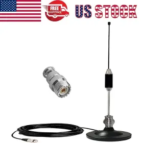 Yq-cba-1 Koqicall Heavy Duty 27mhz Cb Antenna Magnetic Mount Pl259 Bnc For Car Truck Mobile Radios