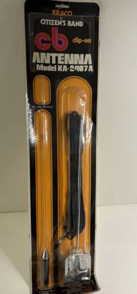 Ka-2407a Kraco Vintage Nos Model Gutter Mount Clip On Cb Antenna Made In Japan Ka-2407a Kraco Vintage Nos Model Gutter Mount Clip On Cb Antenna Made In Japan
