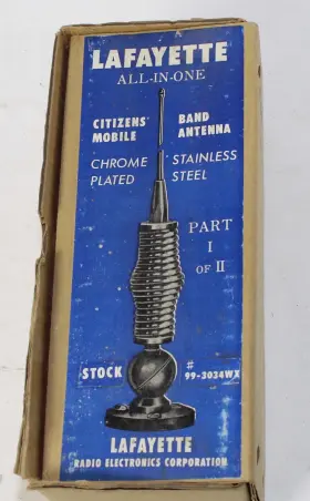 99-3034wx Lafayette Cb Antenna Spring Mount No Wip
