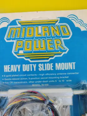 18-550 Midland 47 Year Old Nos Cb 5 Pos Swivel Mounting Bracket Sealed 1977 Rare #3