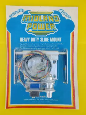 18-550 Midland 47 Year Old Nos Cb 5 Pos Swivel Mounting Bracket Sealed 1977 Rare