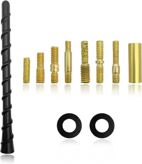 Ohleats-2291cs Ohleats Car Spiral Antenna 7 Inch Auto Toppers Flexible Retrofit With Screw Wa