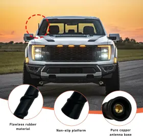 Povtii 705353698378 Car Spiral Antenna 7 Inch Auto Toppers Waterproof Retrofit Replacement #3