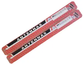 Procomm 693031610852 Lot Of 2 Jbc200w Bull Dog Ft Fiber Glass Radio Whip Cb Antenna - White