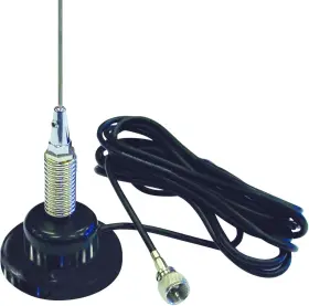 Rg58 Procomm 711182007328 36 Magnet Mount Cb Antenna With Stainless Steel Rod Shock Spring 15ft Coax