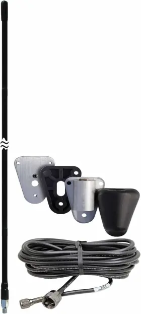 Procomm 734139726325 - Freightliner Cascadia Rear Cab Mount Cb Antenna Kit