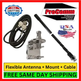 Hss995-f4bk Procomm Hss995-f4b Flexible Single Antenna 4 Ft. For Cb Ham Radio Truck Car Base Hss995-f4bk Procomm Hss995-f4b Flexible Single Antenna 4 Ft. For Cb Ham Radio Truck Car Base