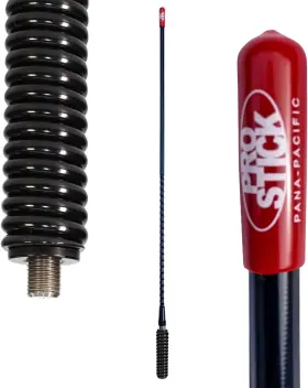 Prostick 445051144175 3 Foot Fiberglass 1000 Watt Black Cb Radio Antenna With Heavy Duty Blac