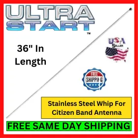 Ptw36x125 Protrucker Cb Antenna Stainless Steel Whip 36 Inch X .125 Replacement Radio Trucking Mobile