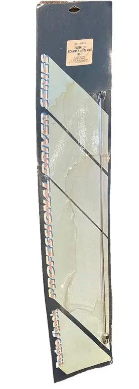 20-0091 Radioshack Trunk Lip Scanner Antenna 18 Inch Whip 25-960 Mhz Stainless Steel Radio Shack