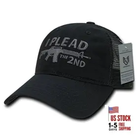 A05-ip2-wdl-p Rapid Dominance Rapiddominance Relaxed Trucker Usa I Plead 2n Cap Black