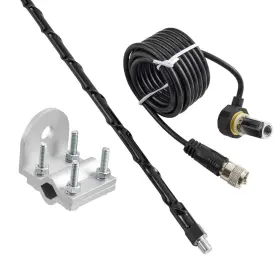1000w Roadpro 045464920181 Rpps-13kb Platinum Series Black 3ft Single Mirror Mount Cb Anten #2