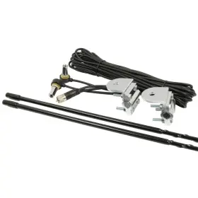 Roadpro 045464920389 Rpps-24kb Platinum Series 4 Foot 1000 Watt Dual Mirror Mount Cb Antenna Kit