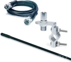 Rp-84b Roadpro Rp-48b 48 Inch Mirror Mount Black Fiberglass 500-watt Cb Antenna Kit With Cable