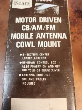 6136541 Sears Nos New Vintage Motor Driven Cb Am Fm Mobile Antenna Cowl Mount #3 6136541 Sears Nos New Vintage Motor Driven Cb Am Fm Mobile Antenna Cowl Mount #3