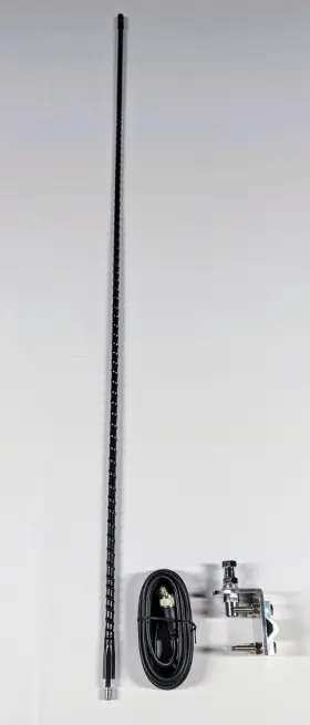 Shark Antennas Sh-812pl New 4ft Cb Antenna Kit With Cable And Mount S - Black Made In U.s.a