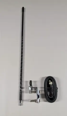 Shark Antennas Sh88-2b New 2ft Cb Antenna Kit With Cable And Mount S - Black Made In U.s.a